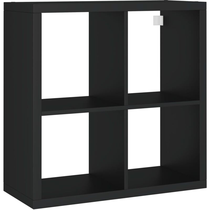 

vidaXL Estante de Cubo de Pared MDF Negro 69,5x29,5x69,5 cm - Negro