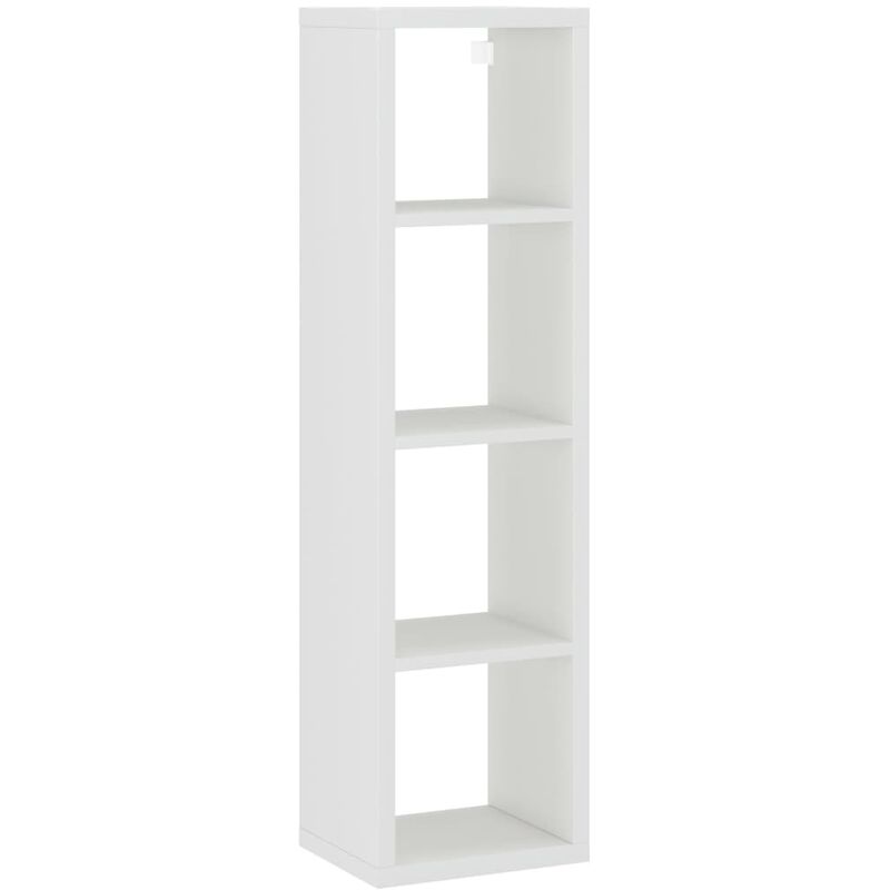 

vidaXL Estante de Cubo de Pared MDF Blanco 37x29,5x134,5 cm - Blanco