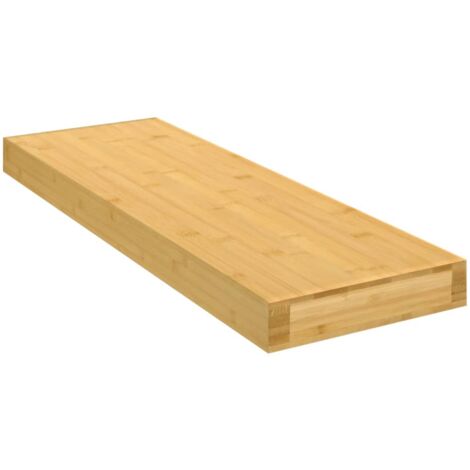 Estante de pared de bambú 60x20x4 cm vidaXL