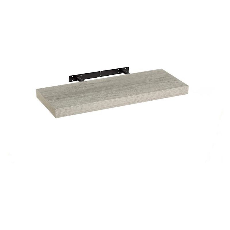 

Lolahome - Estante de pared de madera MDF gris de 23x60 cm