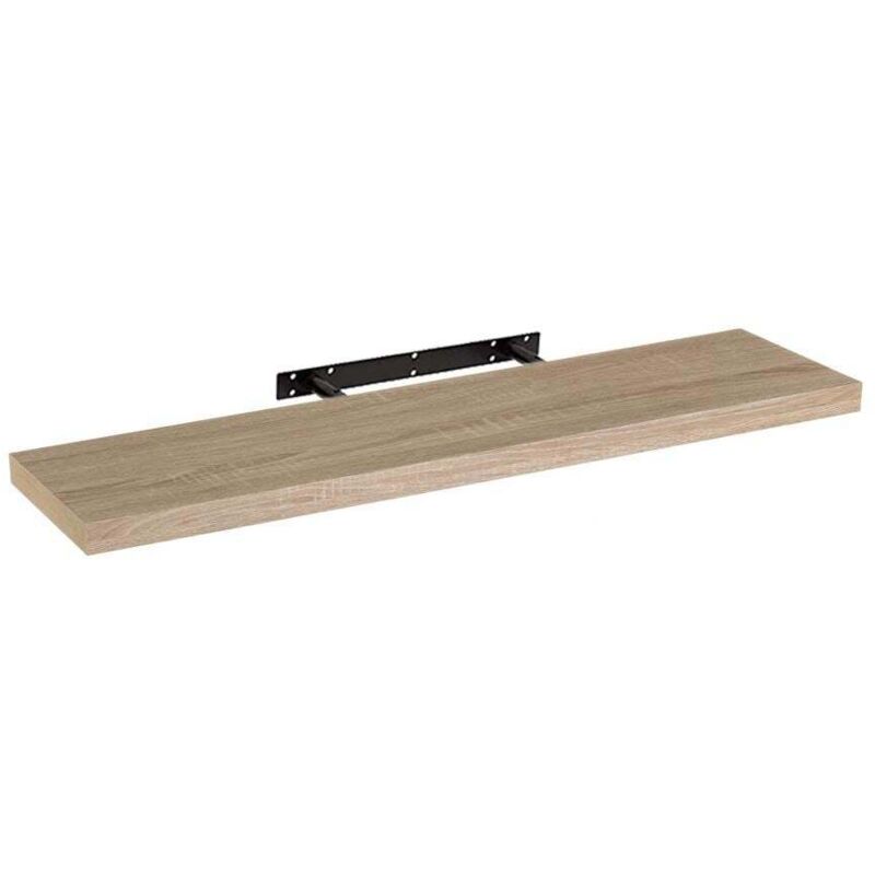 

Lolahome - Estante de pared de madera MDF natural de 23x100 cm