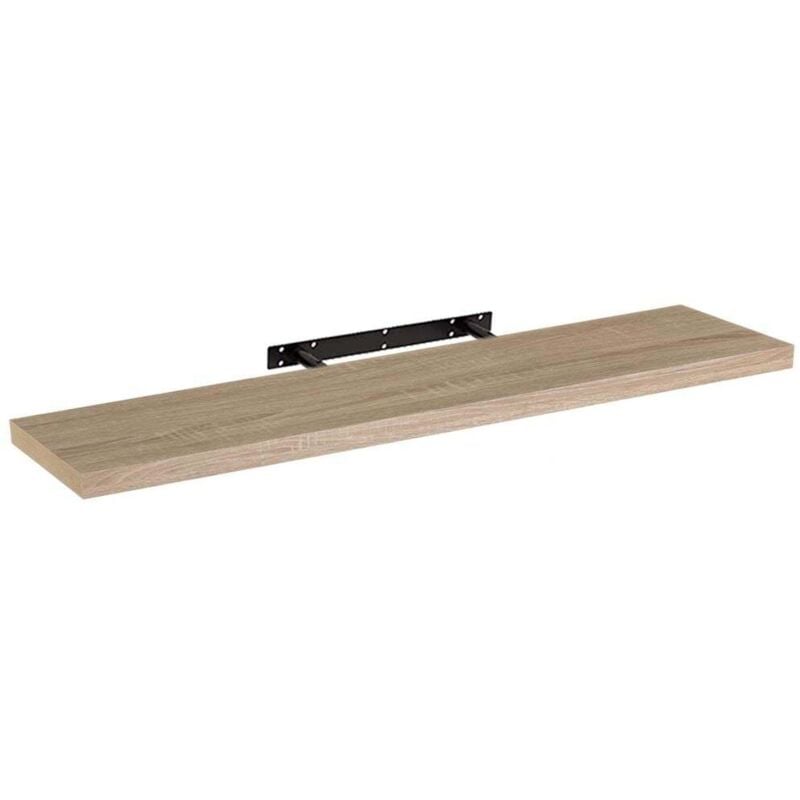 

Lolahome - Estante de pared de madera MDF natural de 23x120 cm