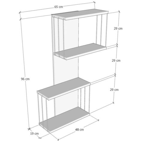 Estante de pared, estante de almacenamiento Shelf Blanco