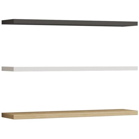 Estante de pared, estante de almacenamiento Shelf Sapphire Antracita Blanco