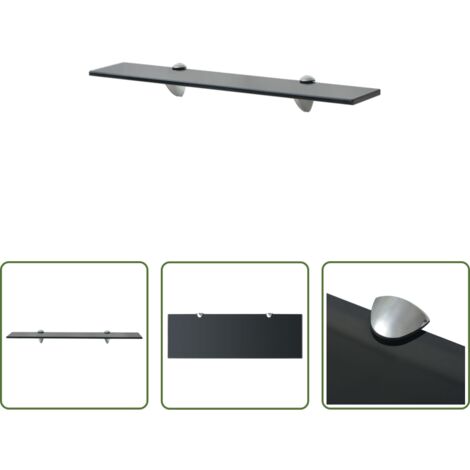 Estante de pared -  Estante flotante de cristal 60x20 cm 8 mm