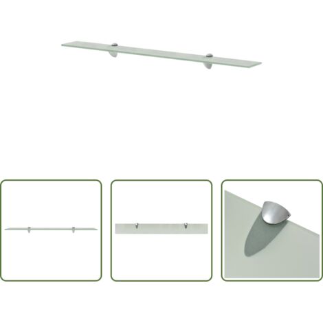 Estante de pared -  Estante flotante de cristal 90x10 cm 8 mm