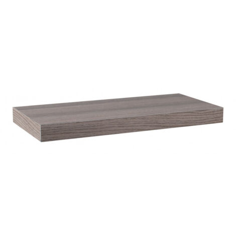 Estante de pared, estante tipo panal, estante de madera, estante de pared, nogal gris, 50 x 23 x 3,8 cm - Minerva