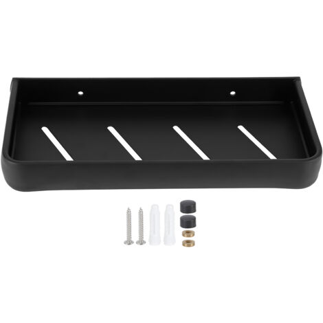 Estante de pared hueco de aluminio de 30 cm – almacenamiento para baño – 1 pieza, incluye tornillos