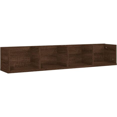 vidaXL Estante pared rectangular madera acacia borde vivo 110x30x3,8cm