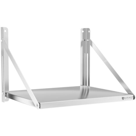 Estante de pared plegable profesional acero inoxidable 60 x 45 cm 40 kg 140001577