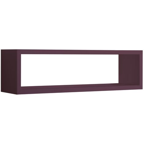 Estante de pared rectangular mod. Regolo Violeta berenjena