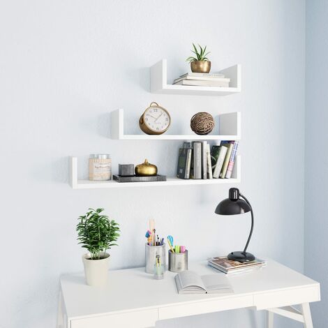 Estante de pared de salón de diseño moderno con 2 cajones Domino