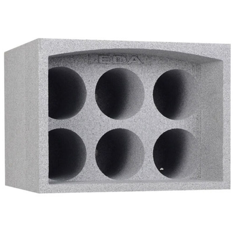 Estante de poliestireno expandido para 6 botellas - Eda