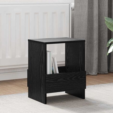 Estante de revistas 2 pcs Roble Negro 35 x 30 x 45 cm