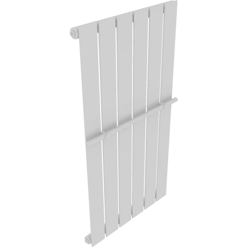 

vidaXL Toallero Estante de Toalla Panel de Calefacción Portatoallas Acero 465x900 mm - Blanco