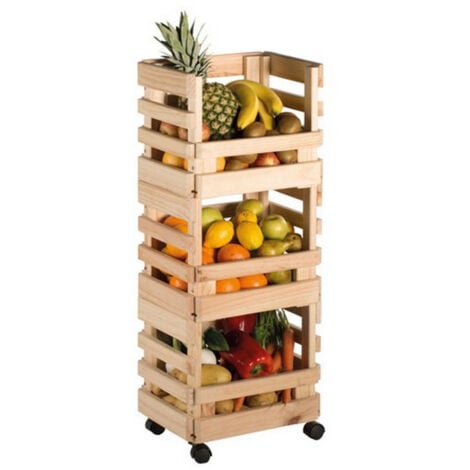 estante de verduras de pino 30x38x90cm - ev3car.99 - astigarraga -