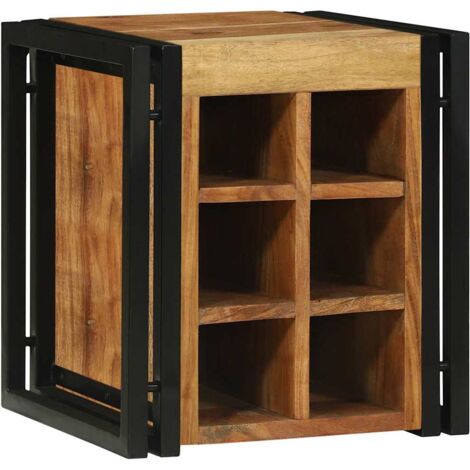 Estante de Vino 34.5 x 35 x 39 cm Madera maciza de Acacia