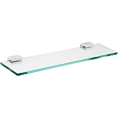 Estante emco system2, cristal transparente, 500x100mm, cromado,
