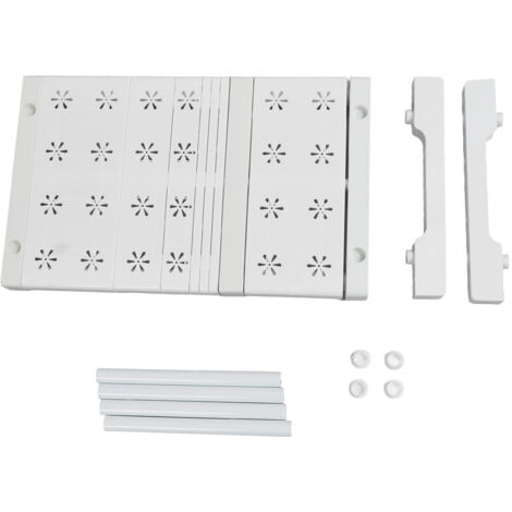 Estante extensible para armario sin necesidad de taladrar, ajustable de 27 a 38 cm, para almacenamiento en la cocina.