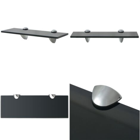 Estante flotante de cristal 30x10 cm 8 mm - Estante de cristal - Estante de baño