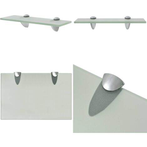 Estante flotante de cristal 30x20 cm 8 mm - Estante de pared - Estante de baño