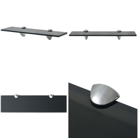 Estante flotante de cristal 40x10 cm 8 mm - Estante de pared - Estante de baño