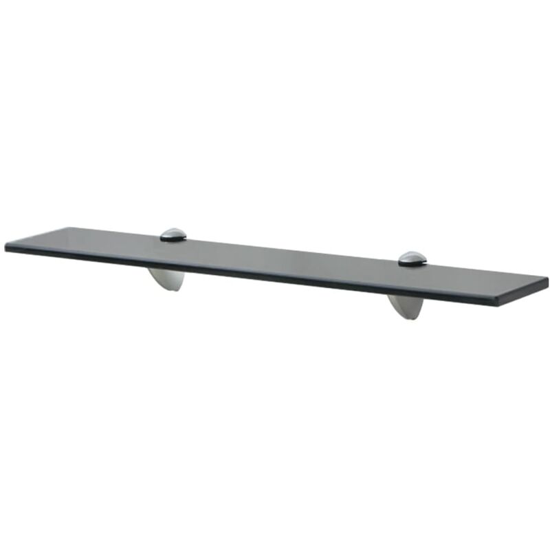 

Youthup - Estante flotante de cristal 60x10 cm 8 mm - Negro