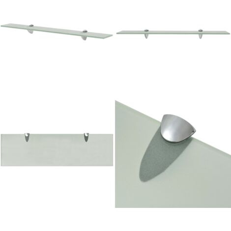 Estante flotante de cristal 70x20 cm 8 mm - Estante de pared - Estante de baño