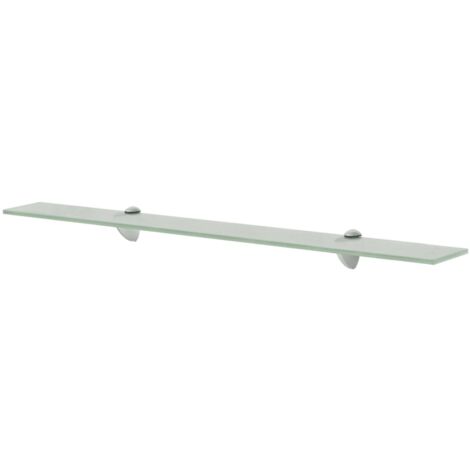Estante flotante de cristal 80x10 cm 8 mm