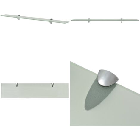 Estante flotante de cristal 90x20 cm 8 mm - Estante de pared - Estante flotante