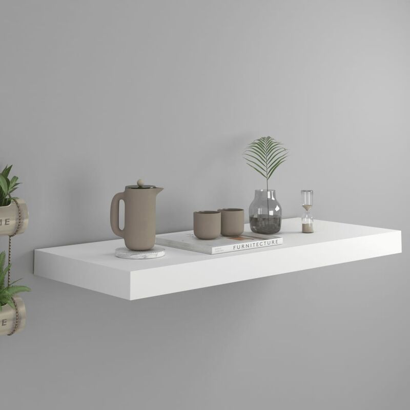 

Estante flotante de pared blanco MDF 60x23,5x3,8 cm