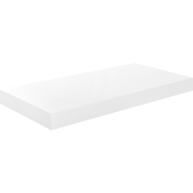 

vidaXL Estante Flotante de Pared MDF Blanco con Brillo 50x23x3,8 cm - Blanco