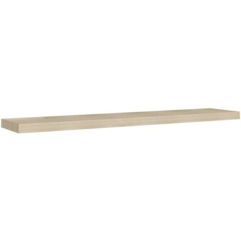 Estante flotante de pared MDF color roble 120x23,5x3,8 cm vidaXL