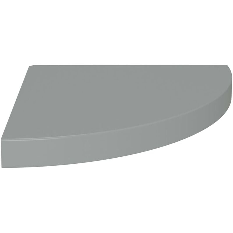 

vidaXL Estante Flotante de Esquina MDF Gris 35x35x3,8 cm - Gris