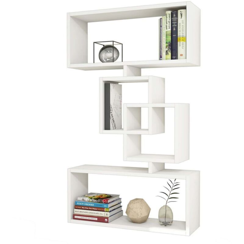

Estantería de pared Harmony blanco 70x22x117cm - Blanco - Homemania