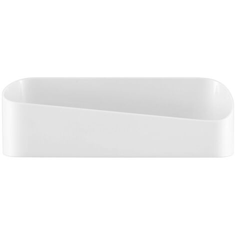 Estante impermeable para baño - Cesta de ducha de plástico sin necesidad de taladrar, con orificios de drenaje para cocinas y baños (26,59 cm)