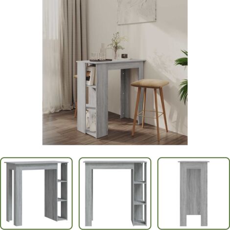 Estante -  Mesa alta con estante gris Sonoma 102x50x103,5 cm