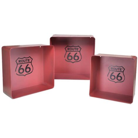 Estante metal rojo bristol cuadrado 1-3 cm40,5x15h40,5