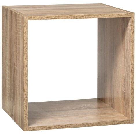 Estante "Mix" 1 compartimento de madera natural - Beige