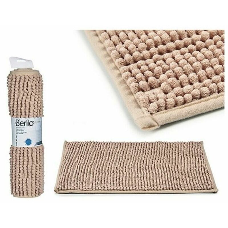 

Alfombra de baño Poliéster Antideslizante (40 x 2 x 60 cm) Gris Oscuro - Berilo