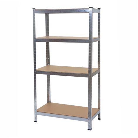 Estante para almacenamiento de cargas pesadas 160x80x40cm capacidad de carga hasta 320kg metal galvanizado 040003399