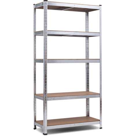 Estante para banco de trabajo de garaje con 5 niveles máx. carga 175kg ajustable 90 x 40 x 180cm gris 200000596