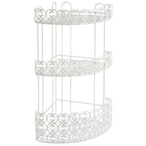 Estante para baño Florenz Angol.3P 25X25 H 51 Metaltex