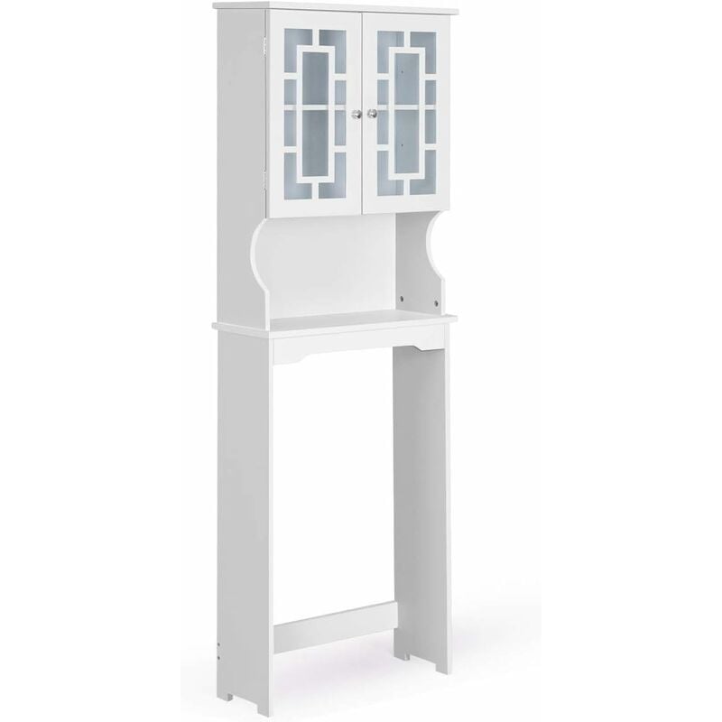 

Costway - Estante para Baño con 3 Repisas Altura Ajustable Estantería Alta 60x22x169CM Mueble de Almacenamiento