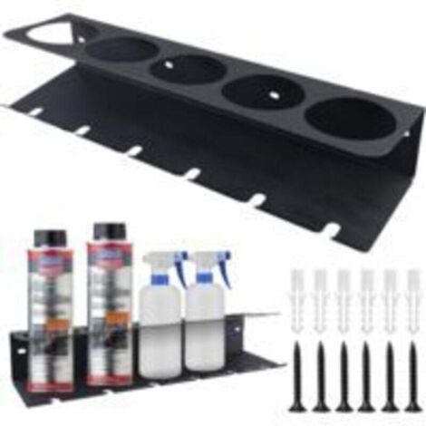 Estante para botellas de spray KZQ: soporte de pared para botellas de spray, soporte multifuncional para latas de spray, estante para almacenar latas de spray