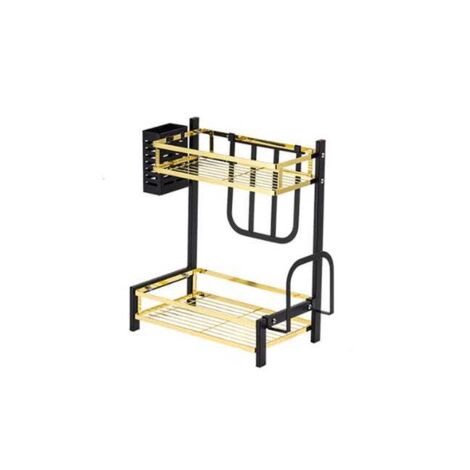 Estante para especias de cocina, organizador completo de utensilios - dos niveles 302040cm