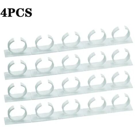 Estante para especias, estante de cocina, montaje en pared, soporte para vasos, clips de plástico, ganchos para puertas de armarios, juego de 4 piezas