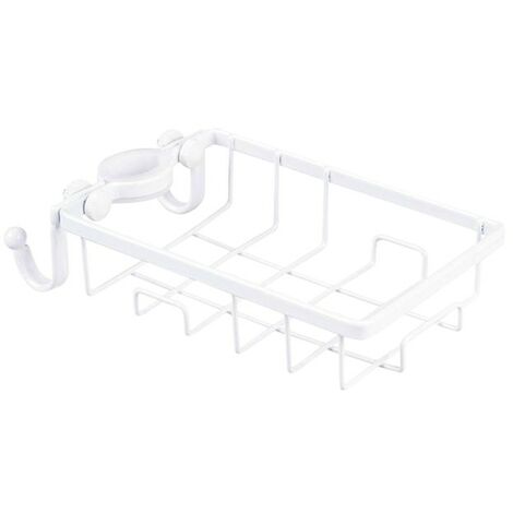 Estante para fregadero de cocina, escurridor para fregadero de cocina, soporte para esponja y trapo, Barra de ducha para baño, soporte para jabón de hierro forjado, cesta para champú,B,CHINA