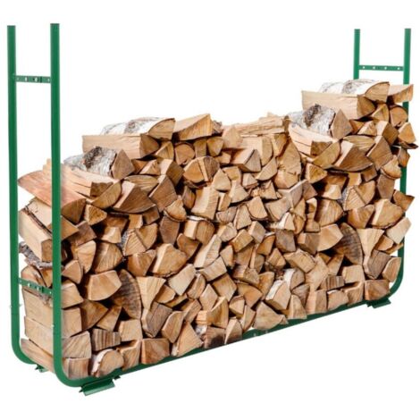 ESTANTE PARA LEÑA - CARGA MÁX. 80 kg - 150-220 x 21-30 x 105 cm