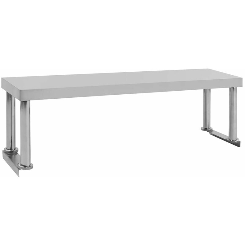 

Estante para mesa de trabajo de acero inoxidable 120x30x35 cm